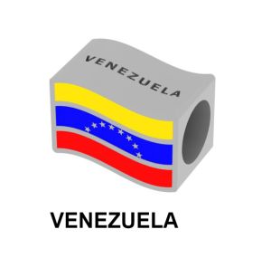 ENAMEL HEART VENEZUELA FLAG PN - ASJ9051CH