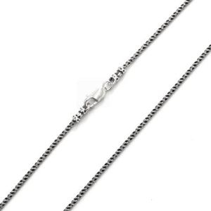 BALI TWISTED CHAIN OXIDIZE 045 1.4mm THICK AVAILABLE IN 7", 8", 9", 10", 16", 17", 18", 20", 24"