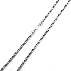 BALI TWISTED CHAIN OXIDIZE 080 2.6mm THICK AVAILABLE IN 7", 8", 9", 10", 16", 17", 18", 20", 24"